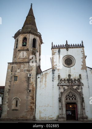 Chiesa di San Giovanni Battista facciata, Tomar Foto Stock