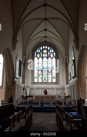 Santa Maria al priorato di Chiesa, Abergavenny, Monmouthshire, Wales, Regno Unito Foto Stock