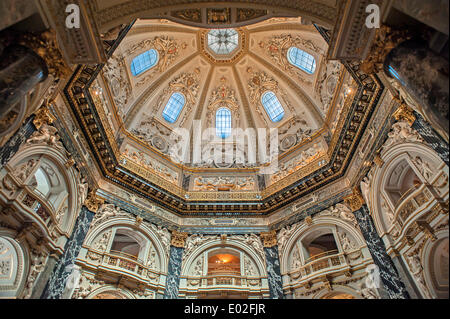 Cupola della scala, Naturhistorisches Museum, il Museo di Storia Naturale, 1891, Vienna, Vienna, Austria Foto Stock