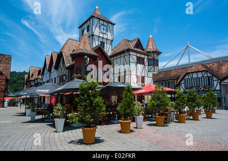 Oktoberfest area nella città tedesca di Blumenau, Santa Catarina, Brasile Foto Stock