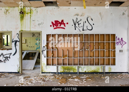 Svizzera Canton Ticino, Medoscio, ex sanatorio Foto Stock