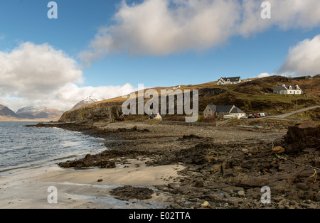 Elgol scuola di villaggio sul Loch Scavaig Isola di Skye Ebridi Interne in Scozia Foto Stock