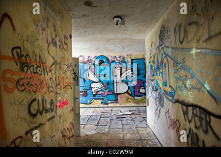 Svizzera Canton Ticino, Medoscio, ex sanatorio Foto Stock