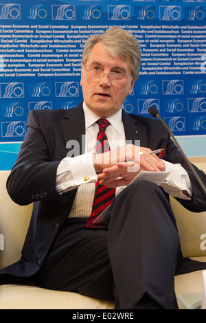 Viktor Yushchenko ex presidente dell Ucraina e leader di Ucraina la rivoluzione arancione nel 2004 Foto Stock