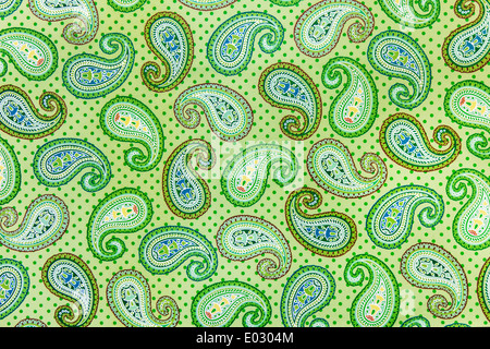 Vendemmia verde Funky Pattern Texture Foto Stock