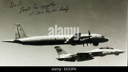 Il Grumman F-14 Tomcat, un caccia supersonico, fu una componente chiave delle operazioni della Marina degli Stati Uniti dal 1970 fino al suo ritiro. Conosciuto per la sua versatilità e le ali a raggio variabile, l'F-14 ha partecipato a varie missioni di combattimento. Foto Stock