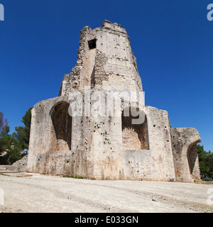 Tour Magne, torre romana a Nimes, Francia. Foto Stock