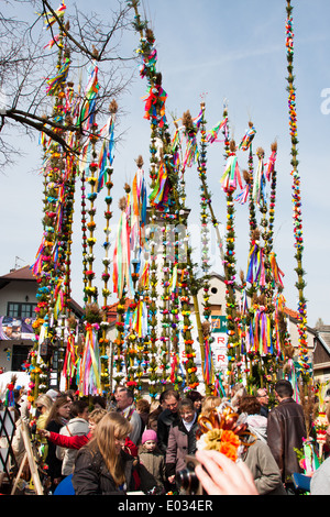 Pasqua concorso di Palm in Lipnica Murowana Foto Stock