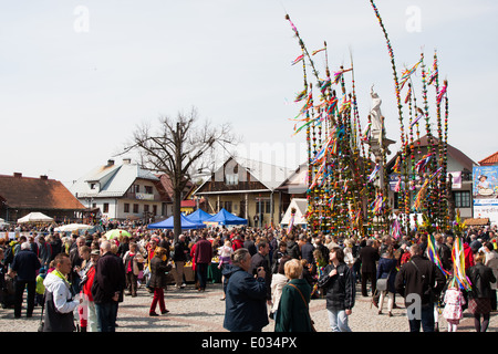 Pasqua concorso di Palm in Lipnica Murowana Foto Stock