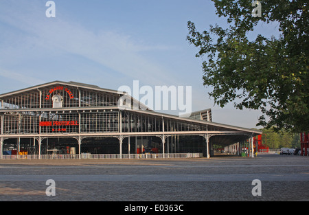 Paris, Parc de la Villette Grande Halle aux Boeufs Foto Stock