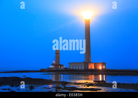 Foto del programma Phare de gatteville (pointe de barfleur luce, Normandie, Francia Foto Stock