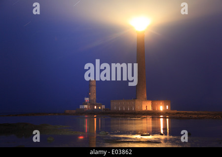 Foto del programma Phare de gatteville (pointe de barfleur luce, Normandie, Francia Foto Stock