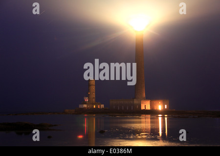 Foto del programma Phare de Gatteville (Pointe de Barfleur Luce, Normandie, Francia Foto Stock