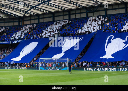 Londra, Regno Unito. 30 apr 2014. Una vista generale della terra prima della Champions League Semi Final match tra Chelsea e Atletico Madrid a Stamford Bridge. Credito: Azione Sport Plus/Alamy Live News Foto Stock