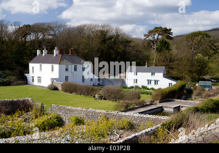 Tresilian Bay, Llantwit Major, Glamorgan Heritage Costa, Vale of Glamorgan, South Wales, Regno Unito. Foto Stock