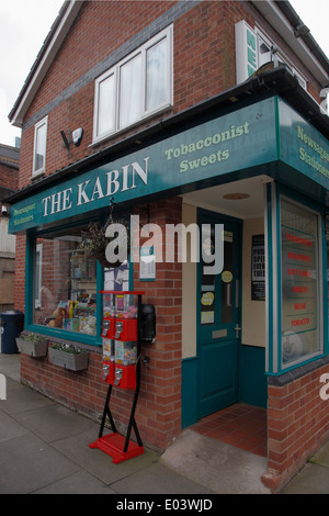 L'angolo Kabin shop sul set di Coronation Street,UK è più lunga di opera del sapone della TV Foto Stock