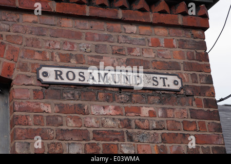 Il set di Coronation Street,UK è più lunga di opera del sapone della TV Foto Stock