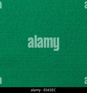 Feltro verde sfondo Texture Square. Foto Stock