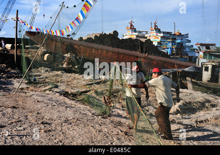 Festa di San Pedro e San Pablo - Porto di Punchana a Iquitos . Dipartimento di Loreto .PERÙ Foto Stock