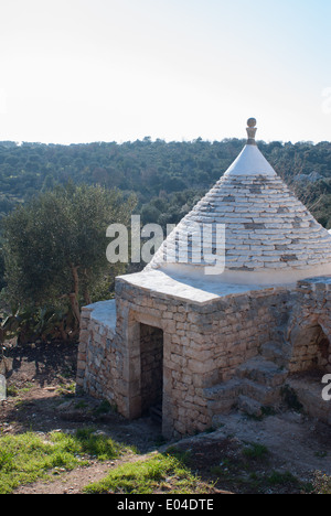 Trulli in Puglia, Italia Foto Stock