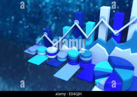 Business sfondo grafico Foto Stock