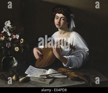 Caravaggio il liuto Player Foto Stock