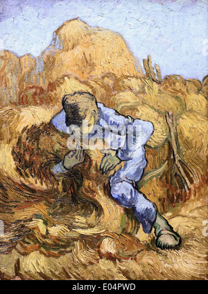 Vincent van Gogh contadino di legatura di un fascio 2 Foto Stock