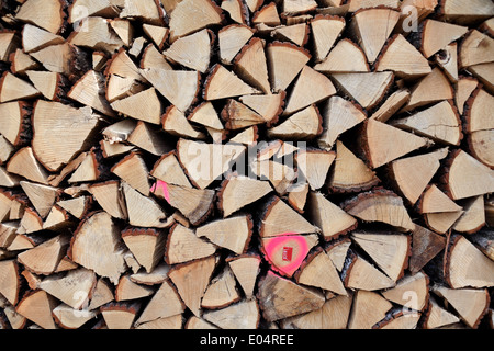 Legna da ardere, Brennholz Foto Stock