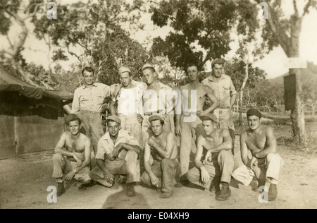 Circa 1944 foto di gruppo, i membri del 'Flying Tigers' 823rd squadrone di bombardamento medium di trasporto. Foto Stock