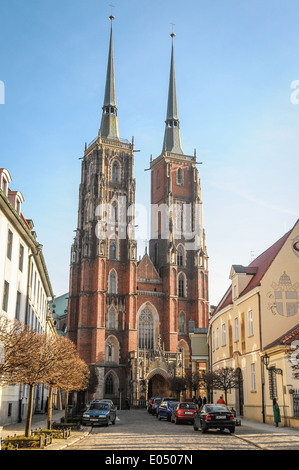 La Cattedrale di San Giovanni Battista a Wroclaw in Polonia Foto Stock