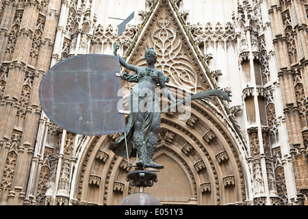 "Il dolore, Andalusia. La cattedrale "'Santa Maria de la Sede''. Uno dei punti di riferimento della città., Spanien, Andalusien. Die Kathedr Foto Stock