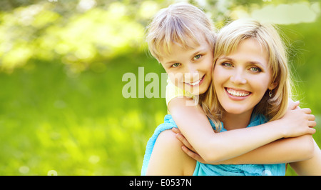 Madre e figlia Foto Stock