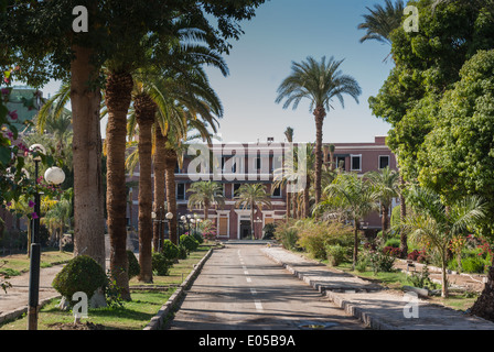 Old Cataract Hotel - in fase di ristrutturazione 2009/2010, Aswan, Alto Egitto Foto Stock