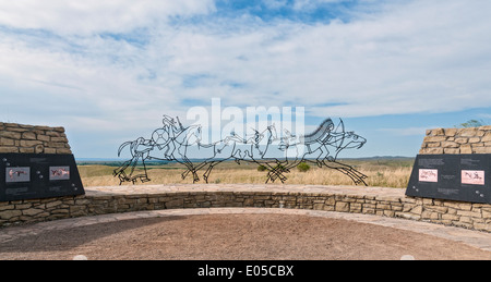 Montana, Little Bighorn Battlefield National Monument, Indian Memorial Foto Stock