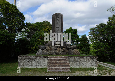 Un monumento di Pearl.Fa Bay,Shima penisola,Prefettura di Mie,Giappone. Foto Stock