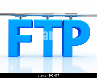 Illustrazione di FTP ( File Transfer Protocol ) Foto Stock