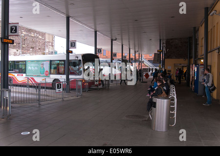 Bus Eireann Stazione degli autobus nella città di Cork Munster Irlanda Foto Stock