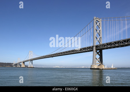 Oakland Bay Bridge di San Francisco, California Foto Stock