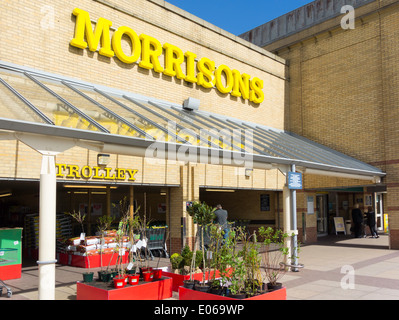 Ingresso al Morrison's supermercato nel Parco Morton Darlington Foto Stock