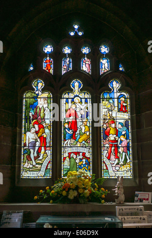 Daresbury era il luogo di nascita di Alice nel Paese delle Meraviglie autore Lewis Carroll. Foto Stock