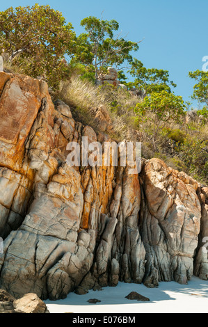 Scogliere sulla isola di nascosto, il Kimberley, Australia occidentale, Australia Foto Stock