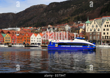 Porto di Bergen, Norvegia Foto Stock