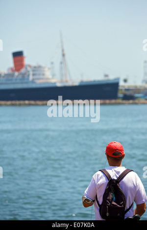 La regina e l'uomo, Long Beach in California. Foto Stock