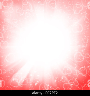 Abstract background vacanze con il cuore Foto Stock