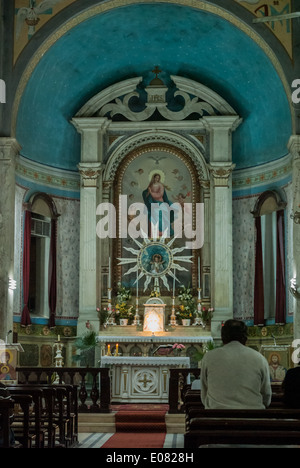 Immacolata Concezione chiesa cattolica romana (interno), Aswan, Alto Egitto Foto Stock