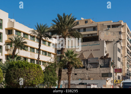 Strade di Aswan, Alto Egitto Foto Stock