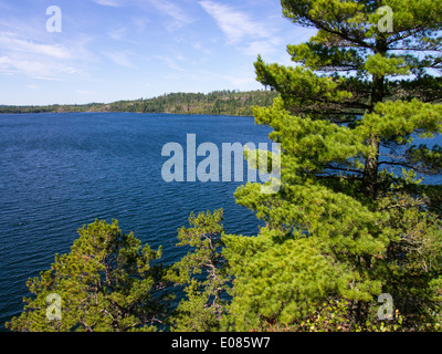 Punto di tuono coltello BWCAW Lago Foto Stock