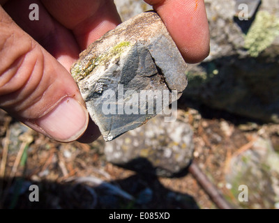 Lago di coltello BWCAW siltstone quarry Foto Stock