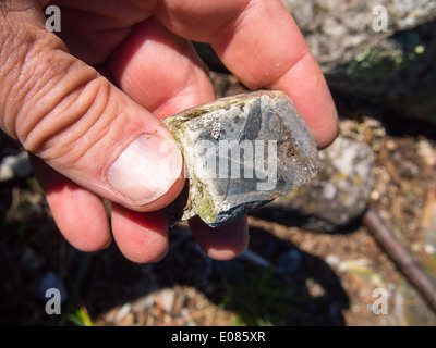 Lago di coltello BWCAW siltstone quarry Foto Stock