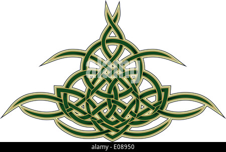 Celtic motivo decorativo Foto Stock